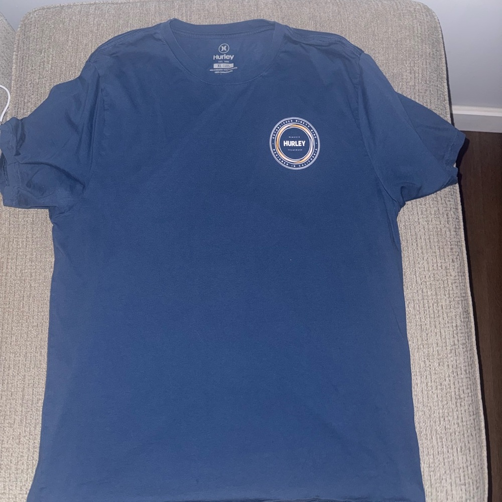 Hurley Navy Short-Sleeve Logo Tee with Chest Emblem